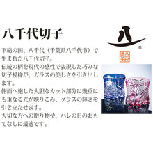 Load image into Gallery viewer, Toyo Sasaki Glass Cold Sake Glass  Yachiyo Cut Glass Sake Cup 4-ways Made in Japan Blue  Approx. 97ml LS29801SULM-C591
