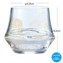 Load image into Gallery viewer, Toyo Sasaki Glass Rock Glass  Shochu Pastime Gold  On The Rock Approx. 285ml HG501-09G
