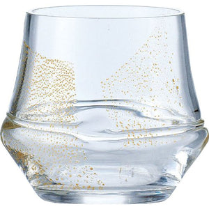 Toyo Sasaki Glass Rock Glass  Shochu Pastime Gold  On The Rock Approx. 285ml HG501-09G
