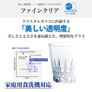 Toyo Sasaki Glass Rock Glass  Authentic Shochu Pastime Made in Japan Dishwasher Safe Approx. 300ml P-33133-JAN-P