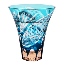 Laden Sie das Bild in den Galerie-Viewer, Toyo Sasaki Glass  Glass  Tumbler Ayaka Cut Glass Green Approx. 300ml HG230-21GR
