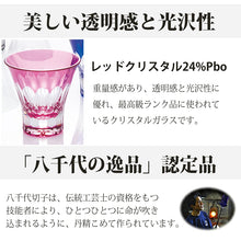 Cargar imagen en el visor de la galería, Toyo Sasaki Glass Cold Sake Glass  Yachiyo Cut Glass Kaleidoscope Cup Bamboo Grass Leaf Blue  Approx. 85ml LS19759SULM-C694-S2
