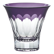 画像をギャラリービューアに読み込む, Toyo Sasaki Glass Cold Sake Glass  Yachiyo Cut Glass KaleidoscopeCup Nanten Pattern Made in Japan Purple Approx. 85ml LS19759SP-C694-S4

