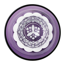 Laden Sie das Bild in den Galerie-Viewer, Toyo Sasaki Glass Cold Sake Glass  Yachiyo Cut Glass KaleidoscopeCup Nanten Pattern Made in Japan Purple Approx. 85ml LS19759SP-C694-S4
