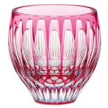 Load image into Gallery viewer, Toyo Sasaki Glass Japanese Sake Wine Glass  Cup Yachiyo Cut Glass Water Ball Pink Approx. 140ml LS19762SAU-C744
