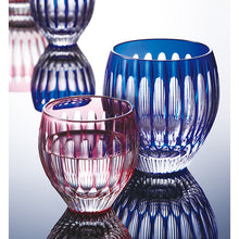 将图片加载到图库查看器，Toyo Sasaki Glass Japanese Sake Wine Glass  Cup Yachiyo Cut Glass Water Ball Blue  Approx. 140ml LS19762SULM-C744
