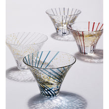 Laden Sie das Bild in den Galerie-Viewer, Toyo Sasaki Glass Japanese Sake Wine Glass  Cup Edo Glass Yachiyogama Kiln Flower Viewing Sake Akane Madder Red Approx. 80ml 10782
