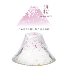 Cargar imagen en el visor de la galería, Toyo Sasaki Glass Japanese Sake Wine Glass  Good Luck Charm Blessings Cup Sakura Fuji Cherry Blossom Light Cherry Blossoms Pink Approx. 45ml WA528
