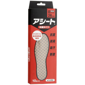 Asheet Kobashi Inc. Always Clean & Fresh Paper Foot Sheet In-sole O-Type (Anti-Bacterial) 26cm (For Men) (Quantity for Approx. 1 month)