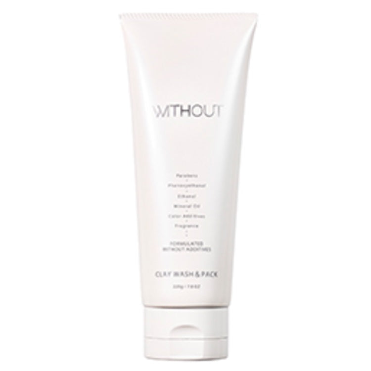 FAITH WITHOUT Clay Wash & Pack 220g Facial Cleanser Removes Stubborn Dirt