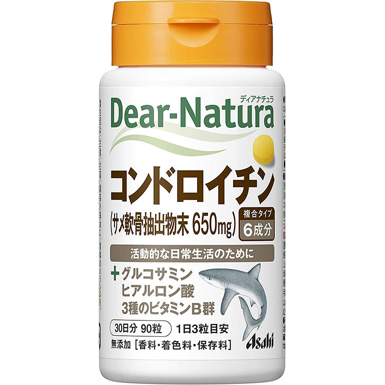 Dear-Natura Chondroitin 90 tablets with Glucosamine, Hyaluronic acid & Vitamins Japan Health Supplement for Active Daily Life 