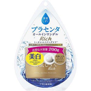 Suhada Shizuku Bare Skin Dew Drop Rich Total Aging All-in-One Gel 200g Whitening Placenta Essence