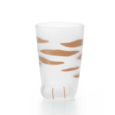 Coconeko Cat Paw Glass Cup - Kitten Size Tiger 300ml