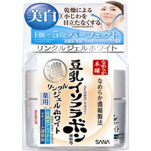 Nameraka Honpo Medicated Wrinkle Gel White 100g