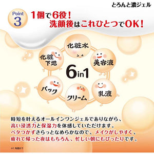 Nameraka Honpo All-in-One Glazed Concentrated Gel 100g Extra Moisturizing Bouncy Skin Care