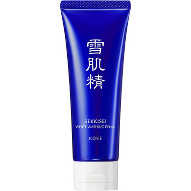 Kose SEKKISEI WHITE CREAM WASH 130g Japan Oriental Herb Plant Extracts Moist Beauty Facial Cleanser