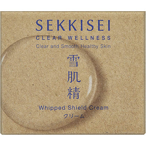 Kose Sekkisei Clear Wellness Whip Shield Cream 40g Japan Moisturizing Whitening Beauty Skincare