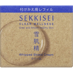 Kose Sekkisei Clear Wellness Whip Shield Cream (Refill) 40g Japan Moisturizing Whitening Beauty Skincare