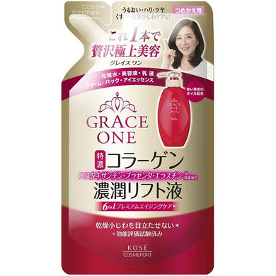 KOSE KOSE Grace One Concentration Lift Liquid Refill 200ml Japan Anti-aging Skin Care Moist Lift Perfect Essence