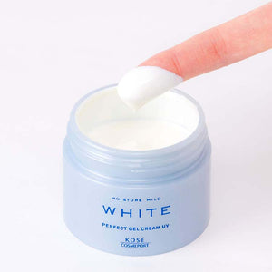 KOSE Cosmeport Moisture Mild White Perfect Gel UV 90g Japan Whitening All-in-One Day Collagen Beauty Skin Care