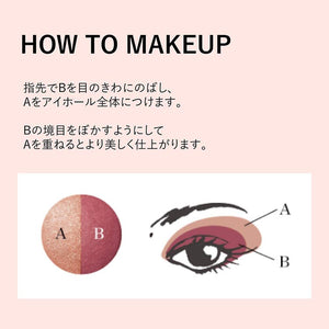 Kose Visee Double Veil Eyes Eyeshadow Unscented PU-5 Brown 3.3g