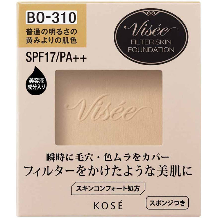 Kose Visee Filter Skin Foundation Refill BO-310 Skin color from normal brightness yellowish 10g