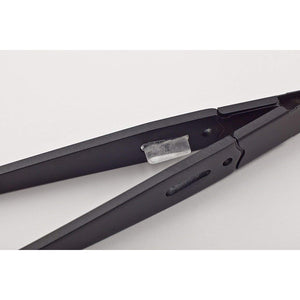 Diagonal Slanted Tip Design Beauty Tweezers Black