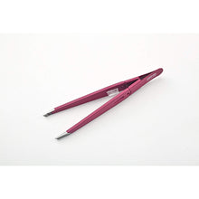 Load image into Gallery viewer, Diagonal Slanted Tip Design Beauty Tweezers Rose
