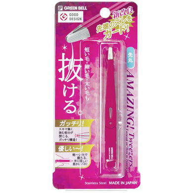 Curved Rounded Tip Design Beauty Tweezers Rose