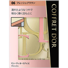 Laden Sie das Bild in den Galerie-Viewer, Kanebo Coffret D&#39;or Eyeshadow Beauty Aura Eyes 06 Fresh Brown
