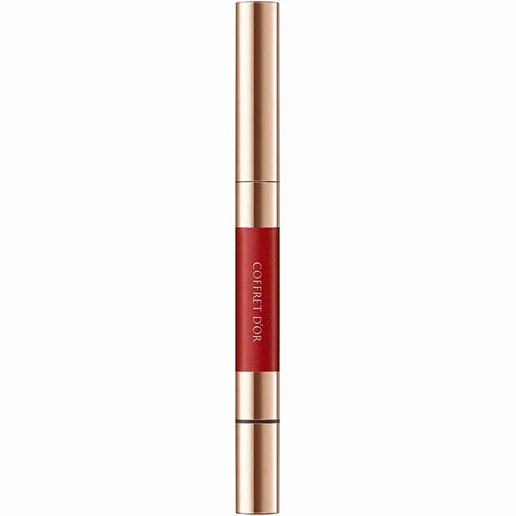 Kanebo Coffret D'or Contour Lip Duo 03 Deep Red Lipstick