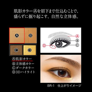 KATE 3D PRODUCE SHADOW BR-1 Spicy Style (Brown Palette)