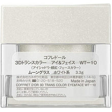 Laden Sie das Bild in den Galerie-Viewer, Kanebo Coffret D&#39;or 3D Trans Color Eye &amp; Face WT-10 Eye Shadow Moon Glass 3.3g
