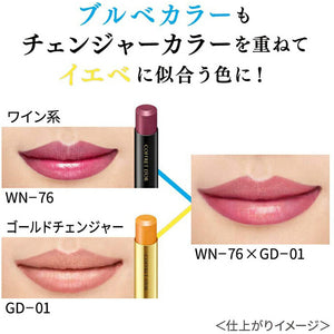Kanebo Coffret D'or Skin Synchro Rouge PK-318 Lipstick Purplish Pink 4.1g