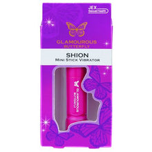 Cargar imagen en el visor de la galería, GLAMOUROUS BUTTERFLY SHION Stimulator. Glamorous Butterfly brand offers features that women can easily pick up and use. Relax whole body with comfortable vibration. It is compact size and can be carried around. Gentle touch with a soft lip like a bud. The soft and gentle feel and the trembling vibrations are transmitted pinpointly. With strength adjustment function. With monitor battery (1 AAA battery)  Soft and gentle feel with trembling vibration are transmitted in pinpoint.
