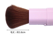 Load image into Gallery viewer, Made In Japan Slide Face Make-Up Cosmetics Brush Pink (MK-375P)
