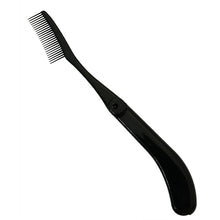 画像をギャラリービューアに読み込む, Made In Japan Folding-type Mascara &amp; Eyebrow Comb (Mascara Eye Make-up Folding Cosmetics Comb) Black (MK-400BK)
