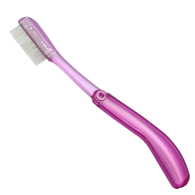 Made In Japan Make-up Cosmetics Use Metallic Mascara Comb Pink (MK-700P)