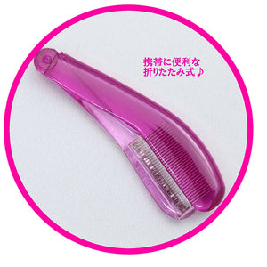 Made In Japan Make-up Cosmetics Use Metallic Mascara Comb Pink (MK-700P)