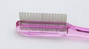 Made In Japan Make-up Cosmetics Use Metallic Mascara Comb Pink (MK-700P)
