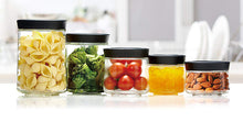 Load image into Gallery viewer, Airtight Sealed Glass Pot Storage Container &quot;FORMA&quot; White MG-500
