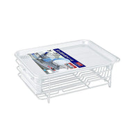 Vertical & Horizontal Placement of Dishes W-Coated Water Drainage Drainer "N-POSE" White 5530