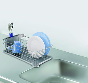 Vertical & Horizontal Placement of Dishes W-Coated Water Drainage Drainer Slim &quot;N-POSE&quot; White 5531