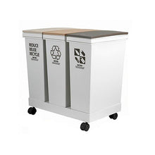 Load image into Gallery viewer, ASVEL Resources Recycle Rubbish Horizontal Type3 Separation Wagon Bin 6720
