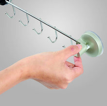 Load image into Gallery viewer, Stainless Steel 5-Row Hooks Lever-type With Suction Pad &quot;LUX&quot; Silver 7063
