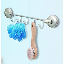 Load image into Gallery viewer, Stainless Steel 5-Row Hooks Lever-type With Suction Pad &quot;LUX&quot; Silver 7063
