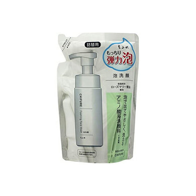 Chifure Foam Face Wash S Refill 180ml Amino Acid-based Moisturizing Facial Cleanser