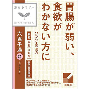 Chinese Herbal remedy Kampo Rikkunshito Extract Granules 24 Packets Weak Gastrointestinal Tract