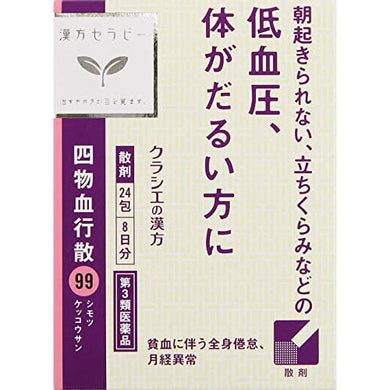 Kracie Shimotsu Kekyosan 24 Packs Japan Herbal Remedy Relief Low Blood Pressure Dizziness Fatigue