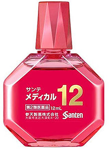 Sante Medical 12 is a well-balanced blend of 12 well-thought-out active ingredients such as vitamin B12 and neostigmine methyl sulfate, which are effective in improving eye fatigue. It is an eye drop that works on the focus control muscles and parasympathetic nerves to increase the focus control function that has declined. It also moisturizes the eyes and replenishes the eyes to promote tissue metabolism. It supports the healthy eyes life of everyone living in a modern society that overuses their eyes.